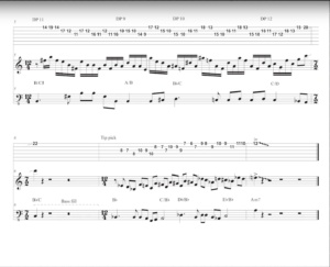 Book sample #2: The Complete Guitar Transcriptions - Yuval Ron "Somewhere in This Universe, Somebody Hits a Drum"