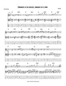 Book sample #1: The Complete Guitar Transcriptions - Yuval Ron "Somewhere in This Universe, Somebody Hits a Drum"