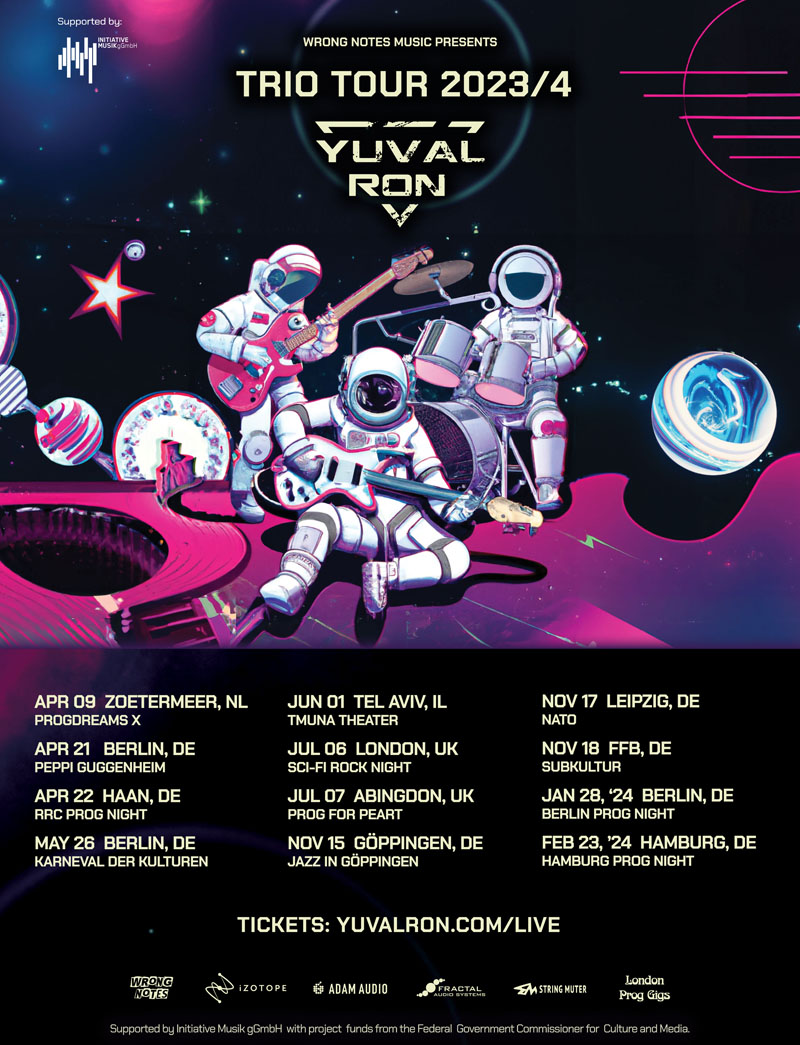 Yuval Ron Trio 2023/4 tour poster 24.03.2023