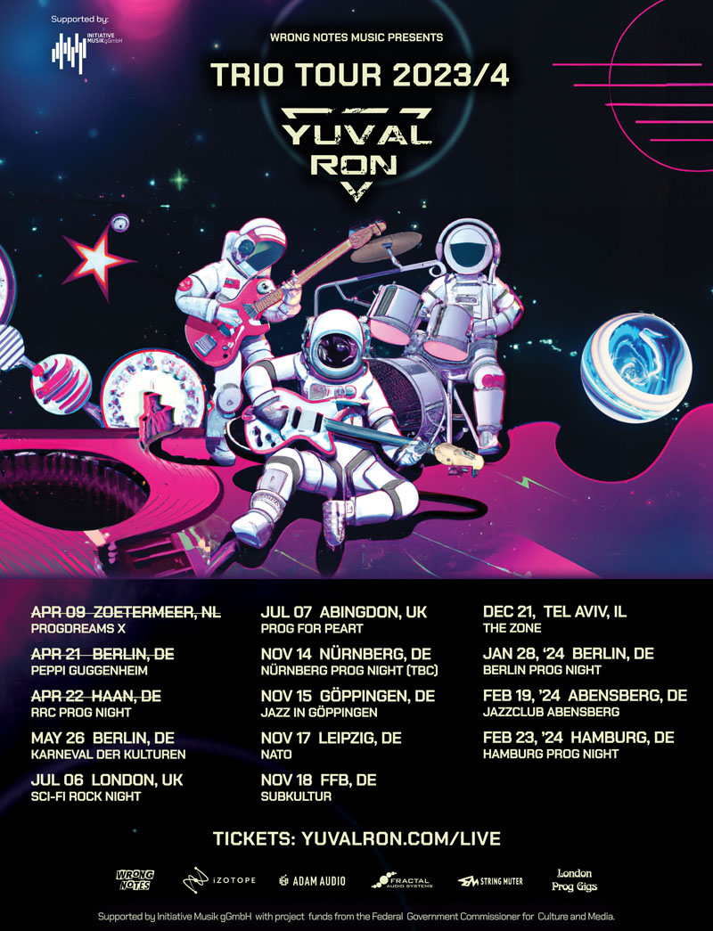 Yuval Ron Trio 2023/4 tour poster 22.05.2023
